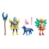 Playmobil ayuma crystal y moon fairy con animales del alma